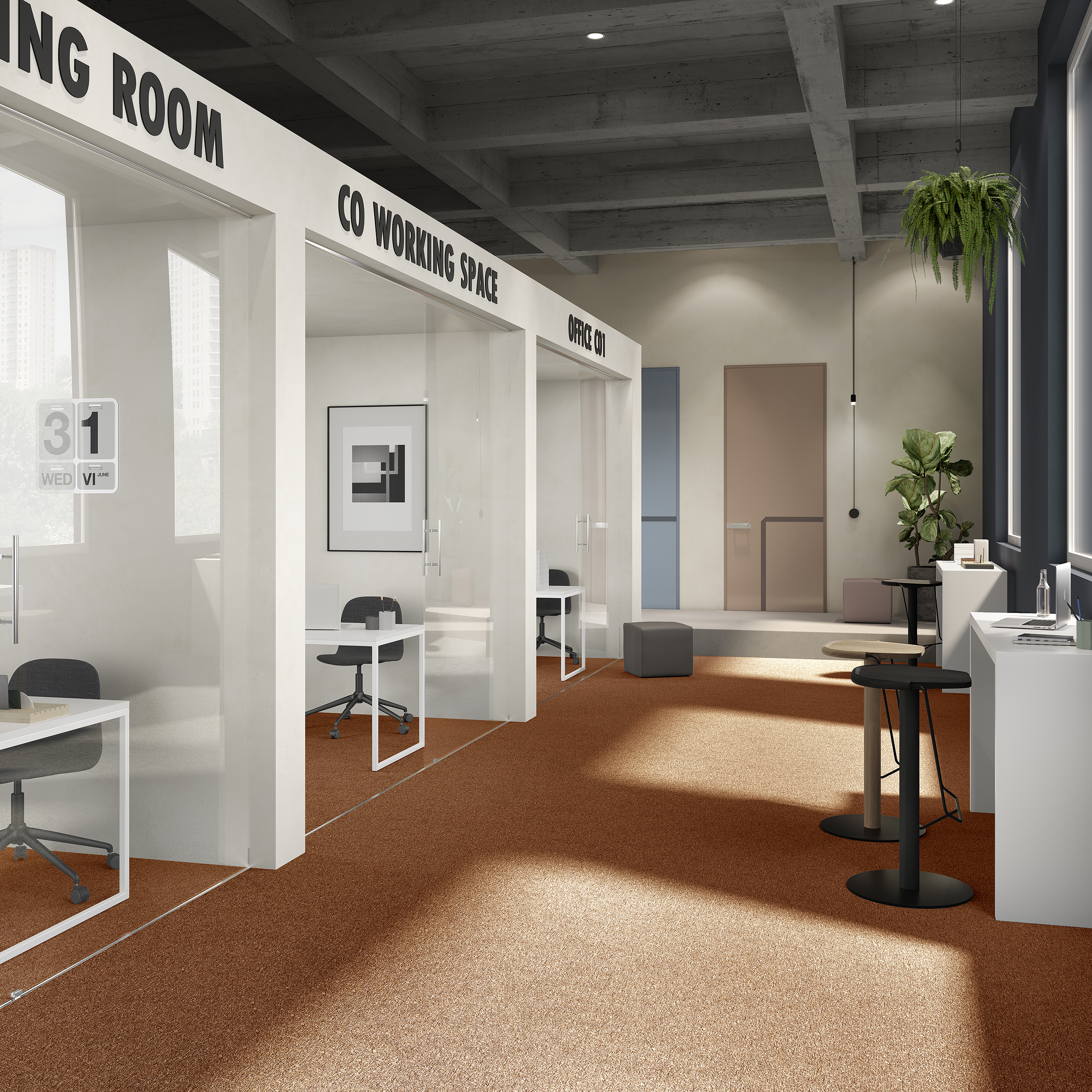 Ковровая плитка Medusa Tile 84 (500*500*5 мм) — купить в Котласе