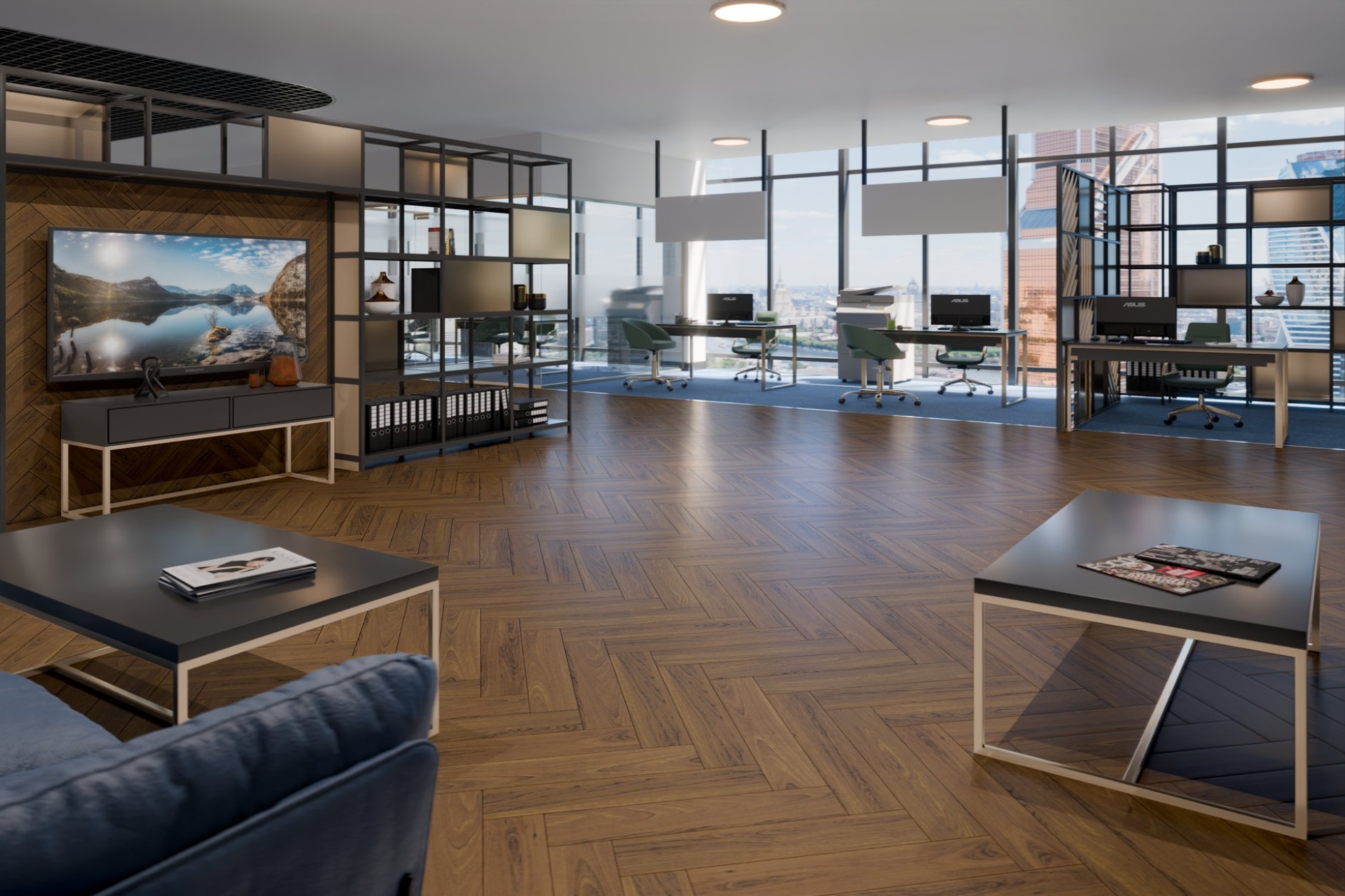 Инженерный паркет «Damy Floor» Ореховый (укладка елочкой) — купить в Котласе