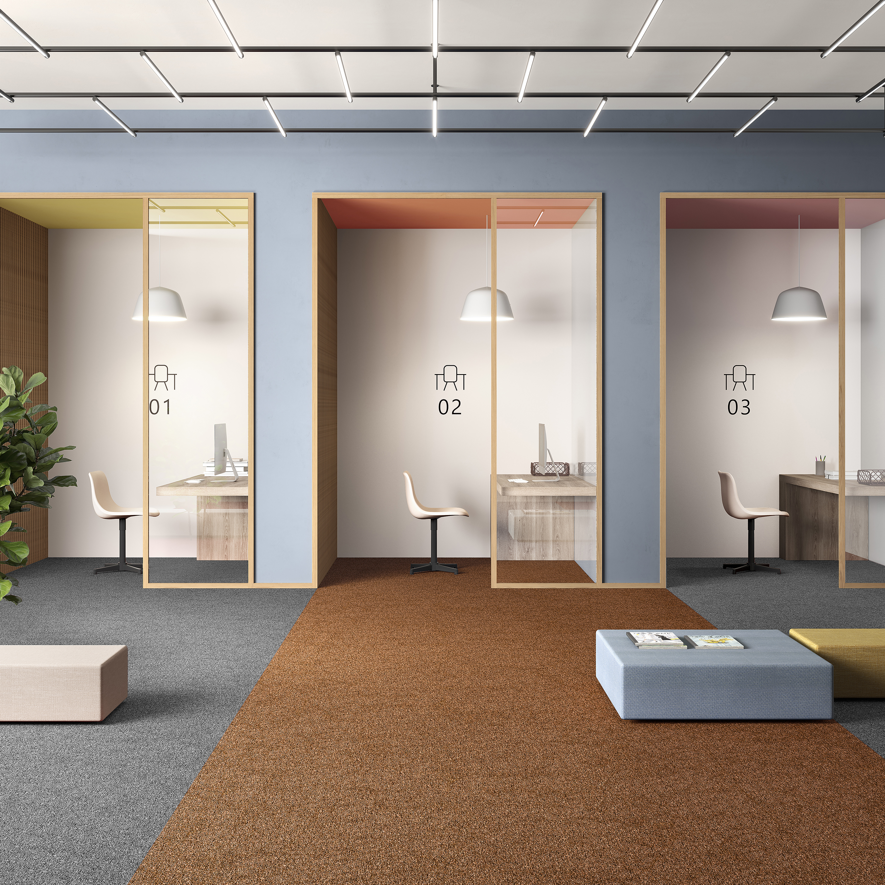 Ковровая плитка Medusa Tile 84 (500*500*5 мм) — купить в Котласе