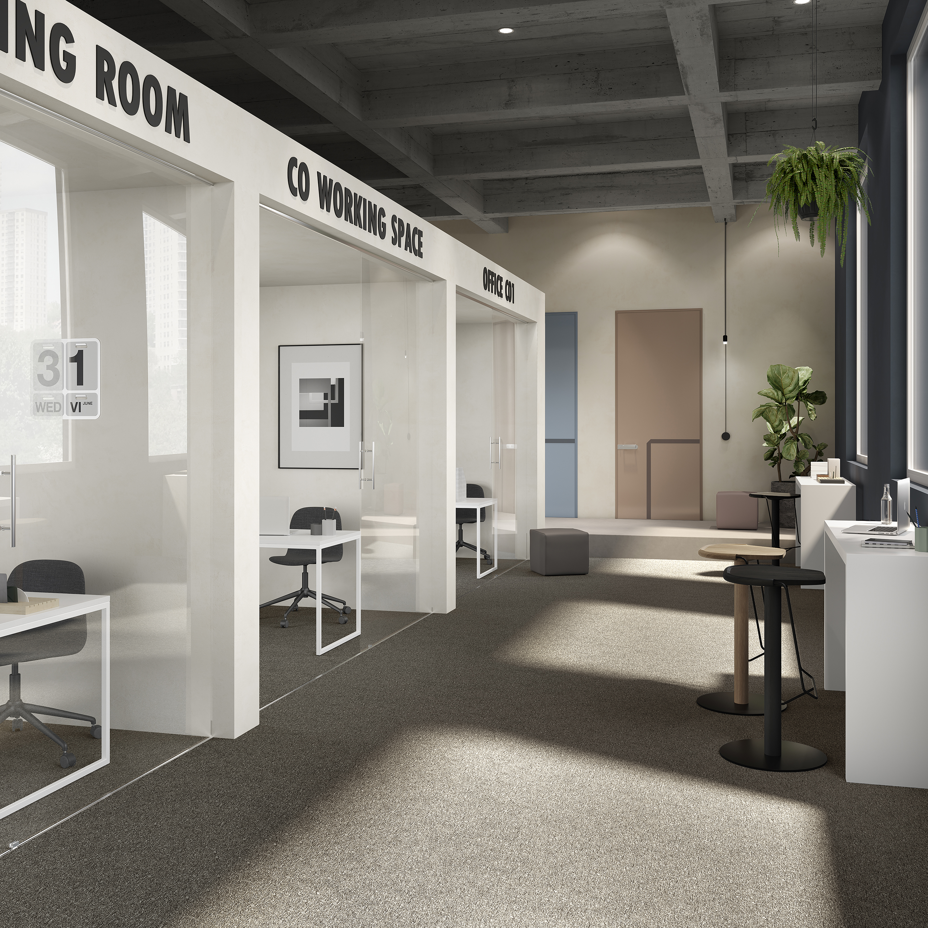 Ковровая плитка Medusa Tile 43 (500*500*5 мм) — купить в Котласе