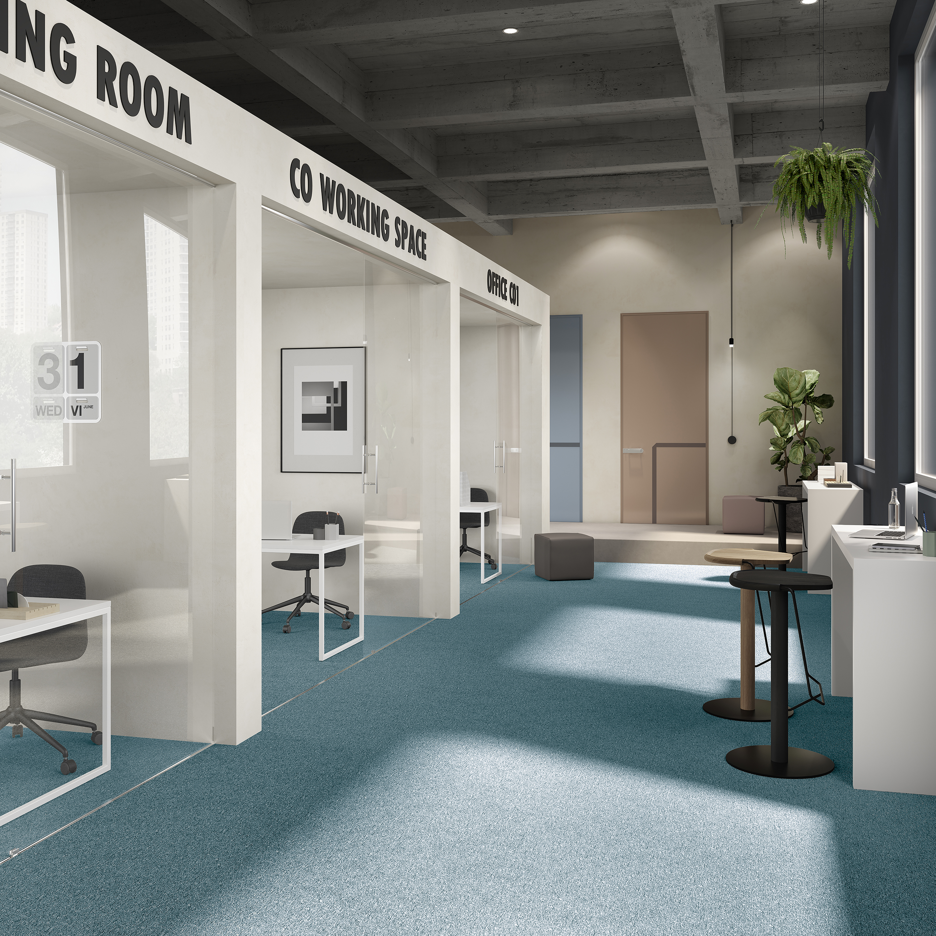 Ковровая плитка Medusa Tile 70 (500*500*5 мм) — купить в Котласе