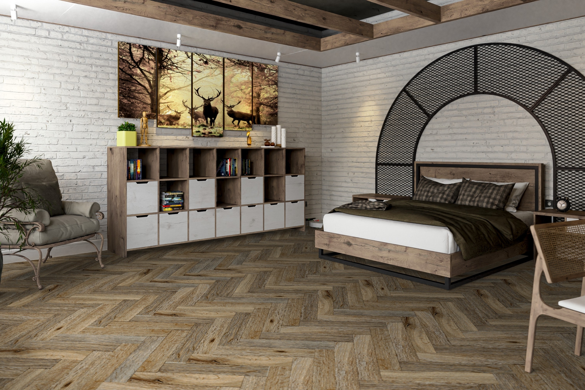 Усовершенствованная кварц-виниловая плитка «Damy Floor» Ковентри (590*118*2,5 мм) — купить в Котласе