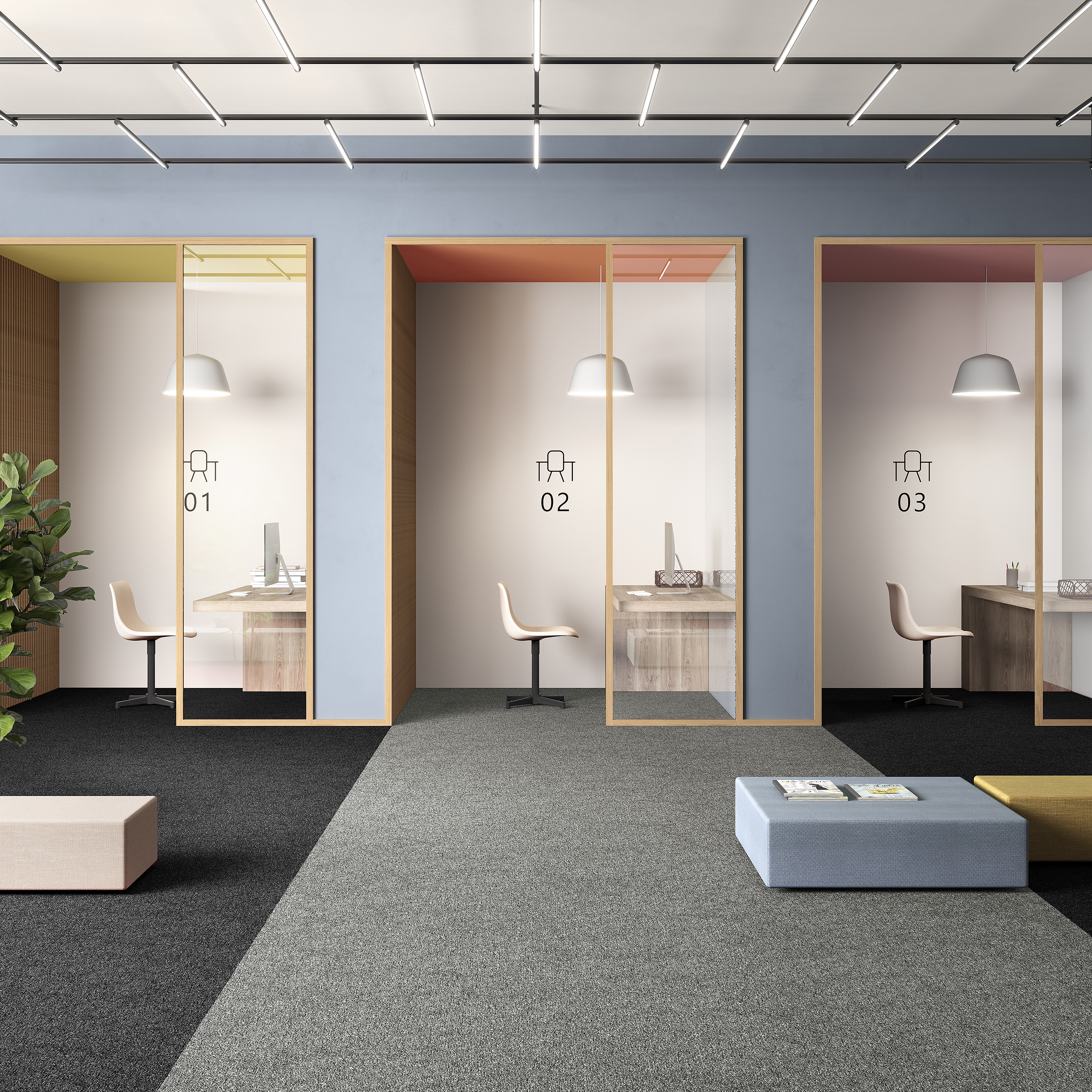 Ковровая плитка Medusa Tile 94 (500*500*5 мм) — купить в Котласе