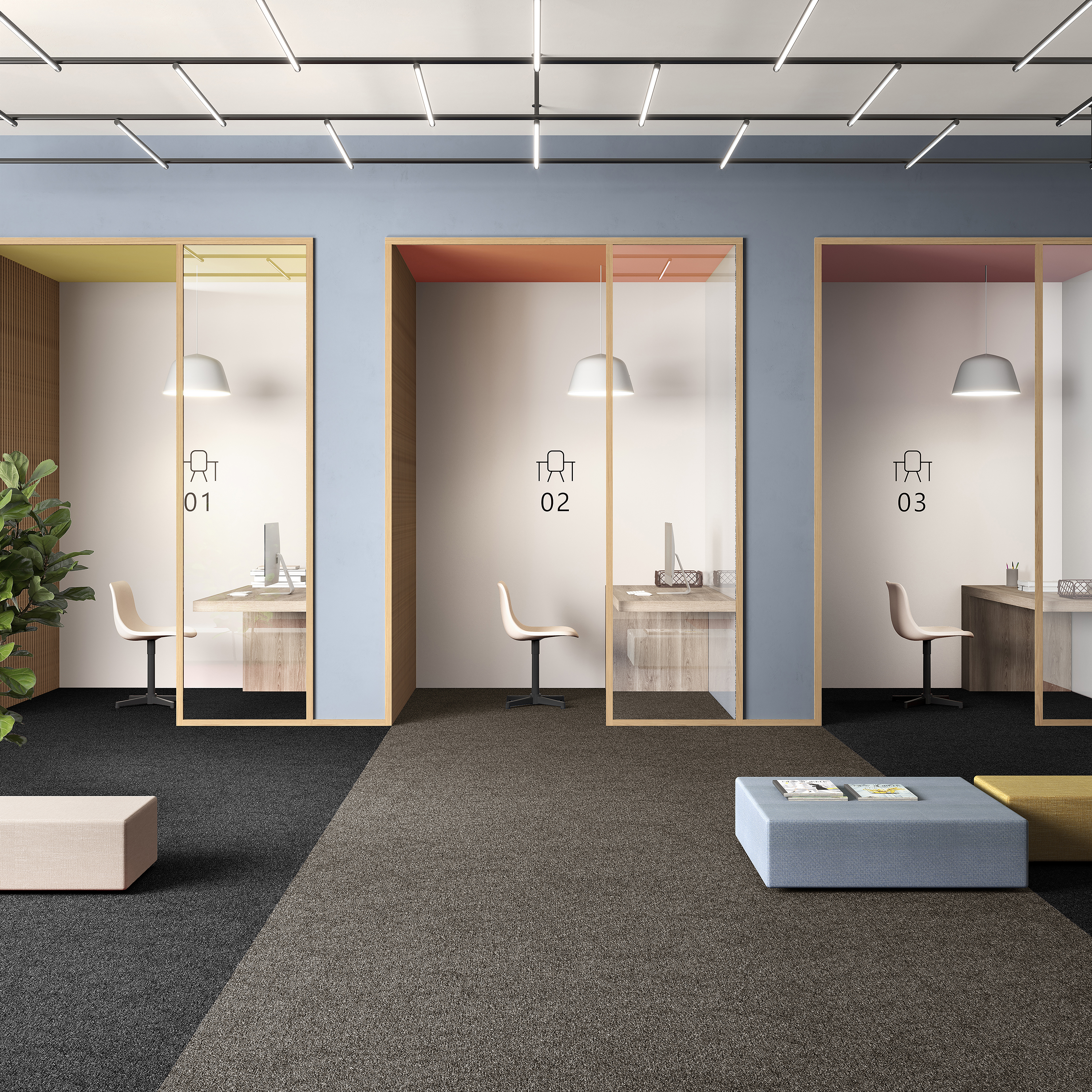 Ковровая плитка Medusa Tile 43 (500*500*5 мм) — купить в Котласе