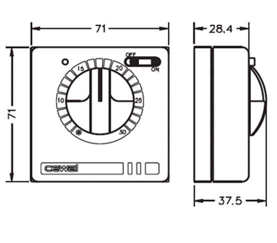 Терморегулятор Cewal RQ10 — купить в Котласе