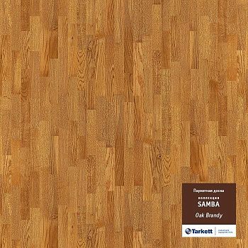 Паркетная доска "Tarkett" Samba Дуб бренди (1123*192*14 мм) — фото и характеристики